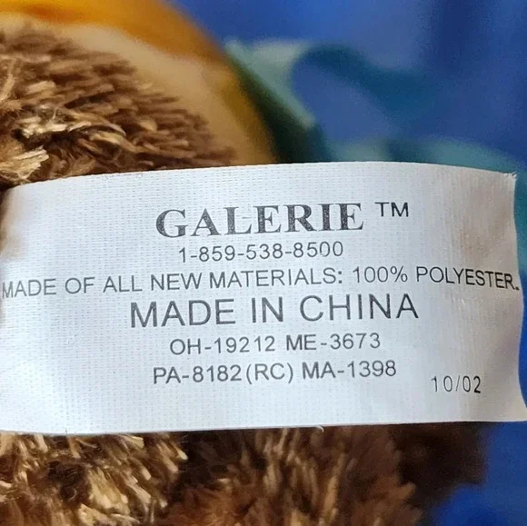 Vtg 2002 Paddington Bear Rainy Day Friends 5" Yellow Raincoat Bunny Buttons - Picture 6 of 7